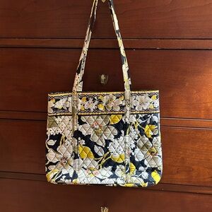 Vera Bradley lightweight purse - yellow black white tan - used once EUC!